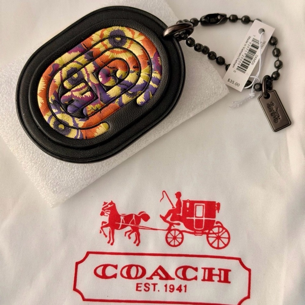 Coach Medallion With Kaffe Fassett Print #78350 NWT